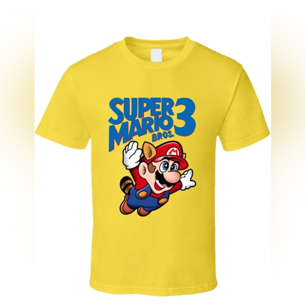 Mens Super Mario 3 short sleeve T-shirt size Medium fits snug